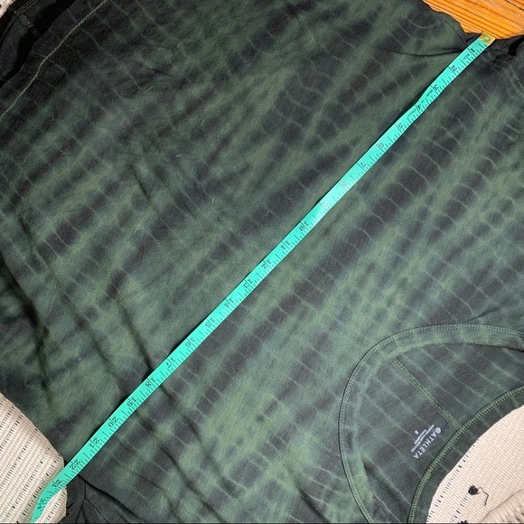Athleta Organic Daily Olive Tie Dye Tee Shirt - Picture 4 of 8
